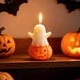 thumbnail image 4 of AHGQT Cute Halloween Ghost Pumpkin Scented Candles, Smokeless Soy Wax Decorative Aromatherapy Candle, Holiday Ornament for Home Party Decor, 4 of 6