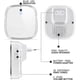 thumbnail image 3 of Wireless Doorbell, 300m Range, 36 Ring Tones, 4 Volume Levels, 1 Transmitter & 2 Receivers, Waterproof Wireless Doorbell Set for Inside and Outside, 3 of 5