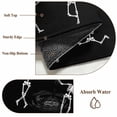 thumbnail image 6 of 2x3 Ft Entryway Area Rug, Halloween Black Kitchen Rug Runner Washable Floor Mat, Abstract Dancing Skull Skeletons Non Slip Indoor Door Mat Throw Carpet for Bathroom Living Room Bedroom, 6 of 8