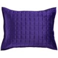 thumbnail image 2 of Set de edredón Tribeca Living Luxury Velvet Queen Purple, 2 of 4