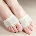 thumbnail image 3 of WANDCO Ballet Belly Dance Foot Thongs Dance Paw Shoes Half Sole Fitness Accessory(Skin Color/S), 3 of 6