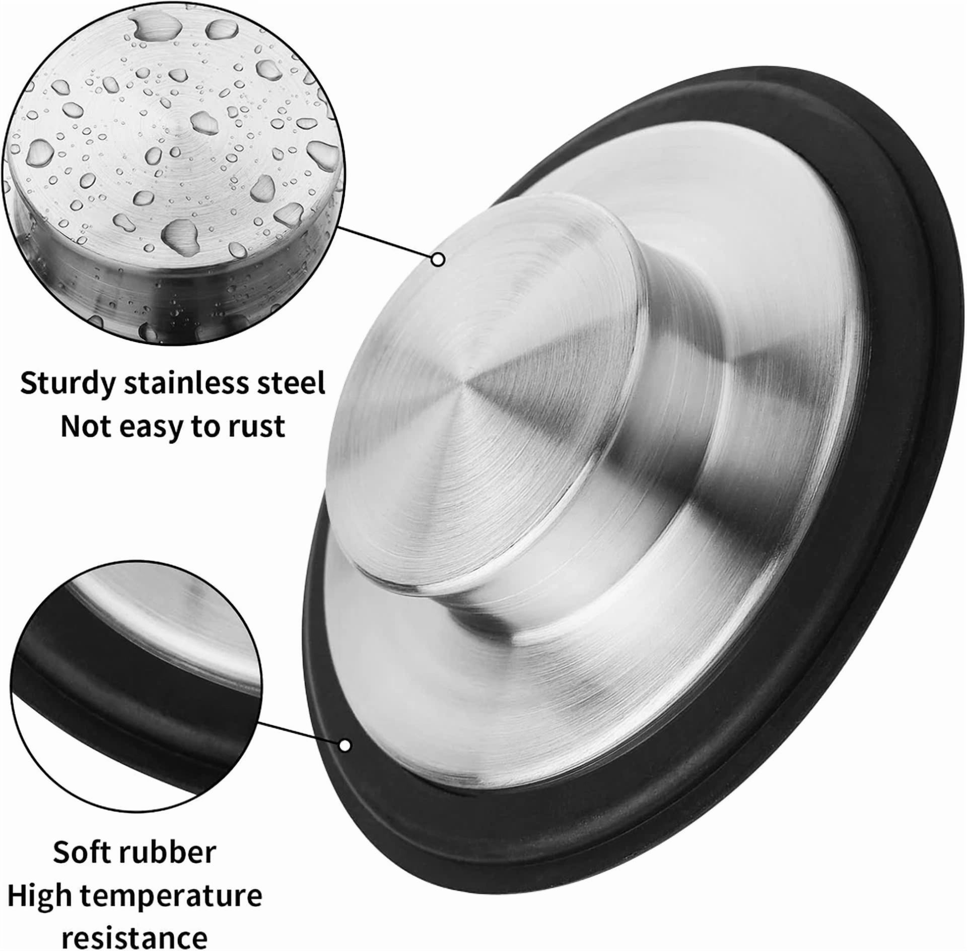 BUTTERFLY- Kitchen Sink Drain Stopper Cover, 2Pcs Stainless Steel Garbage Disposal Stopper