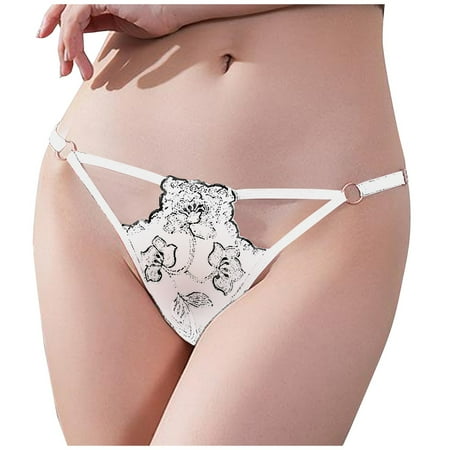 IUJSOY Sexy Underwear for Women Lace Thong Panties Soft Bowknot Nightwear Comfy T Back Lingerie