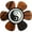 Yin Yang Night & Day Shell, variant on Thalia Pick Puck Pick Holder Yin Yang Night & Day Hawaiian Koa