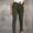 Green, variant on Aloohaidyvio Women's Casual High Waist Pants Ladies Bandage Elastic Waist Stripe Pants