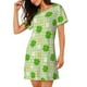 thumbnail image 2 of Disketp St Patrick's Day11 para Camisón Corto de Manga Corta para Mujeres, Camisón Cómodo con Escote Redondo, Bonito y Confortable, 2 of 6