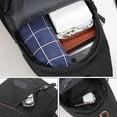 thumbnail image 4 of Fiudx Elegante Bolso Bandolera con Diseño de Rombos Bordados, Fabricado En Poliéster Impermeable, Correas Ajustables para Todos Los Tamaños, Versátil para El Trabajo y El Ocio, Ideal para Amantes de, 4 of 6
