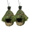 thumbnail image 1 of Yuarrent 2 piezas, casa para pájaros, decoraciones, casa para pájaros, material, no tiene mala forma, adecuada para jardín forestal, patio, Jardín y Patio, 1 of 6