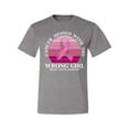 thumbnail image 2 of Wild Bobby Cancer Messed With the Wrong Girl Breast Cancer Awareness Men Tee, Heather Grey, Medium, 2 of 6