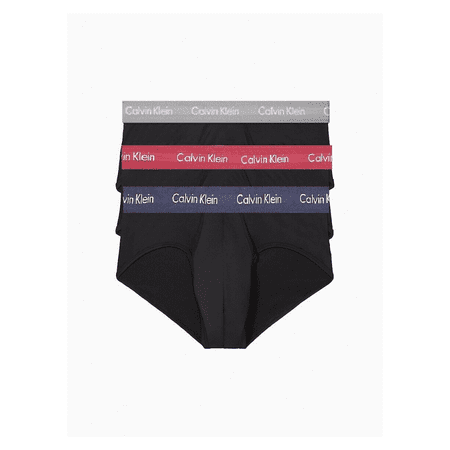 Calvin Klein Men's NU2661065 Cotton Stretch 3-Pack Hip Brief Size S
