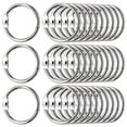 thumbnail image 1 of 100 Pcs 25mm Loose Leaf Binder Rings for Flash Cards, Papers, 1 of 3