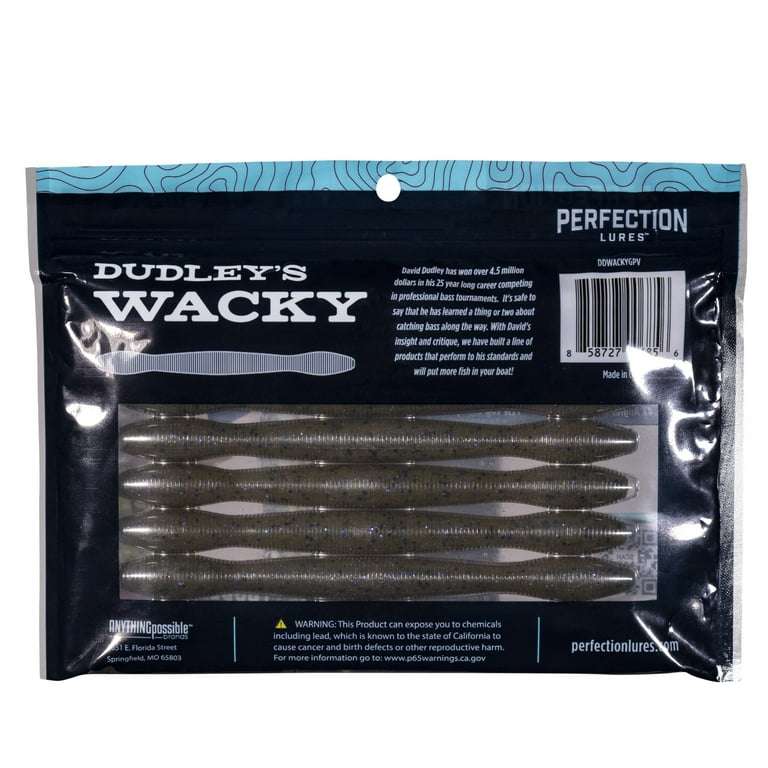 ルアー・フライ Riddle bait Vivienne Fish Jewels Perfection Lures Green Pumpkin Violet Wacky Worm for Bass Fishing