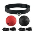 thumbnail image 4 of jinwen Bandeau de Balle de Boxe Pratique de Punch Balle de Boxe Réactive Balles Rouge et Noir, 4 of 9