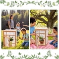 thumbnail image 6 of Wooden Butterfly Habitat Cage Kit Monarch Caterpillar Enclosure with Mesh Tent & Wood Frame, Detachable Insect Observation House for Kids Outdoor Garden, 6 of 6