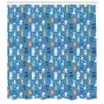 thumbnail image 3 of Ambesonne Dogs Shower Curtain, Canine Puppy Joyful Pets Paws, 69"Wx75"L, Multicolor, 3 of 3