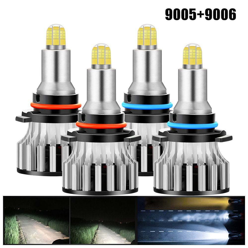 9005 COB LED Headlight Light 3600W 456000LM Hi-Lo Beam Combo Bulbs 6000K H11