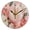 BlacK, variant on YAZAOO Decorative Wall Clock Size:25cm Pink and White Peonies Sparkles Design Pattern Clock