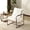 White, variant on 28" Cute Reading Armchair with Removable Seat Cushion & Tan Microfiber Seat Base, Plush Upholstery Sling Modern Accent Chair with Metal Frame, Lazy Chair for Bedroom & Lounge,Beige