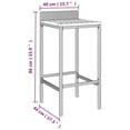 thumbnail image 2 of vidaXL Bar Stools 2 pcs Black Poly Rattan and Solid Wood Acacia, 2 of 7