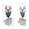 thumbnail image 7 of HemaKayy 2 Pack Automatic Sensor Dusk-to-Dawn LED Night Lights | Warm Sweet Wall Night Light for Home, Bedroom, Hallway | Energy-Saving Dusk-to-Dawn Nightlight - Deer and Blue Forest, 7 of 7