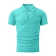 thumbnail image 3 of CaiJunJia George Polo Shirt,Men's Fashion Casual Polo Shirts Cotton Slim Fit Button Short Sleeve Basic Golf Work Tops, 3 of 5