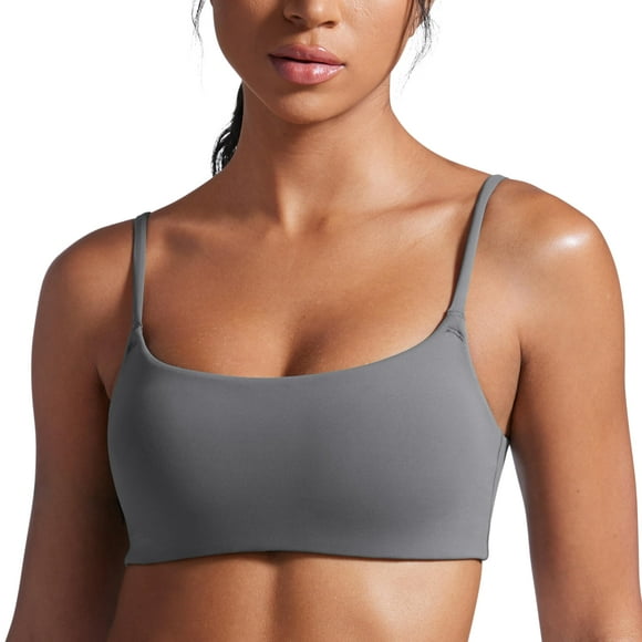 Sujetador deportivo CRZ YOGA Butterbreeze con cuello redondo para mujer Lava S