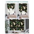thumbnail image 4 of Christmas Tree Tie Up Curtains for Windows 45 Inch Length Balloon Curtains Kitchen Adjustable Balloon Window Shade Black Green Xmas Tree Winter Tie Up Valance Bathroom Curtain Window 34"x45", 4 of 6