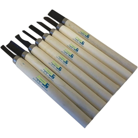 Mini Wood Crafting and Carving Chisels (8 Piece Set)