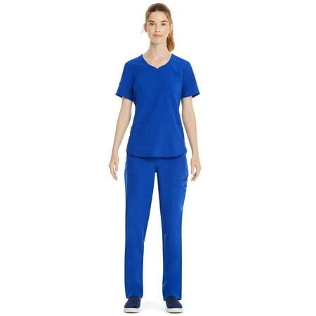 

Scrubstar Women s Core Essentials Sweetheart V-Neck Scrub Top WM03T918