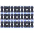 thumbnail image 2 of Conector recto de tubo de aire, conector neumático recto de 30 piezas Equipo neumático Accesorios de conexión Pushto Acabado de lujo, 2 of 8