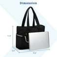 thumbnail image 2 of GYNKY Tote Bag for Woman, Large Capacity Gym Bag Waterproof Puffer Shoulder Work Bag with Multiple Compartments, Black, 2 of 8