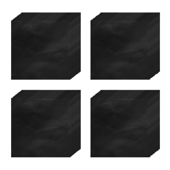 100 piezas de envoltorios de caramelos de papel de aluminio, envoltorios de chocolate de 8 x 8 pulgadas, papel de aluminio (negro, acabado brillante)