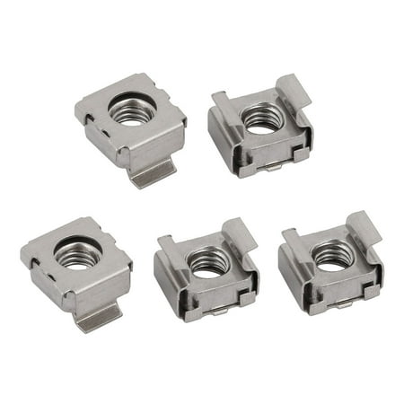 

5pcs M6 304 Stainless Steel Cage Nut for Server Shelves Shelf Cabinet