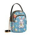 thumbnail image 7 of FORMRS Crossbody Bag for Women Quilted Travel Shoulder Cell Phone Purse with Chain Strap Handbag, Easter Bunny Pattern, 7 of 7