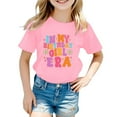 thumbnail image 1 of T-shirts à Col Rond pour Tout-Petites Filles, Imprimé, Hauts à Manches Courtes pour Filles, Vêtements d'Été, Vêtements pour Filles 1-2 Ans, Mode Fille, 1 of 3
