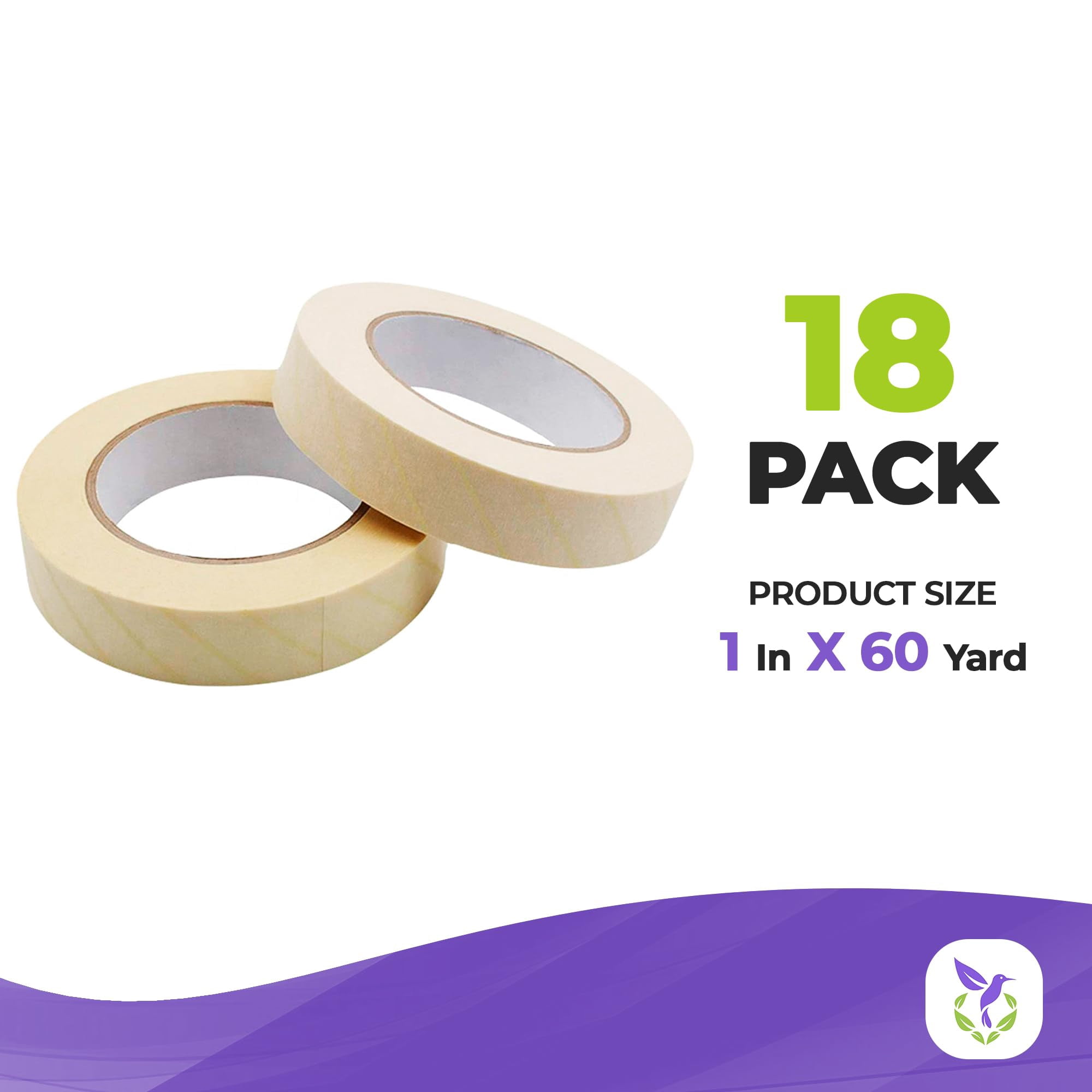 Sterilization Indicator Tape, Lead-Free Steam Autoclave, 18 Rolls, 1 in x 60 yd