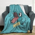 thumbnail image 6 of Pokemon Totodile Throw Blanket Cute Flannel for Boys Girls Men Women, 6 of 7
