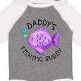 thumbnail image 4 of Inktastic Daddy's Fishing Buddy with Cute Purple Fish Boys or Girls Long Sleeve Baby Bodysuit, 4 of 5