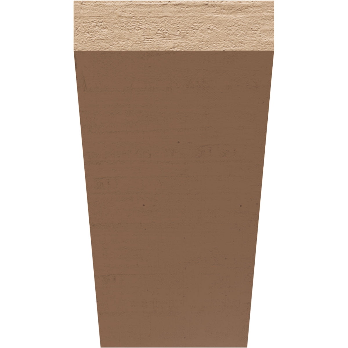 12"W x 24"D x 24"H Classic Concord Rough Cedar Woodgrain TimberThane Corbel, Primed Tan