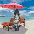 thumbnail image 6 of Outdoor Mermaid Surfboard Wall Art – Weatherproof PVC – Coastal Mermaid Sign for Beach House or Pool Area – Nautical Ocean Accent, 4 Foot, 6 of 8