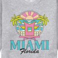 thumbnail image 3 of Miami Florida - Men's Crew Neck Fleece Pullover, 3 of 6