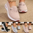 thumbnail image 5 of Oyedens Comfortable Walking Shoes for Women Mesh Platform Slip On Loafers Low Top Fashion Sneakers, 5 of 5