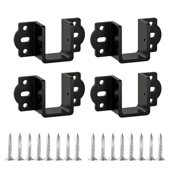 Ywmsfl 4lots UniversalS Bed Frame Fasteners With U Shape Hook Durability Steel Bed Brackets for Various Beds Boards And Rails