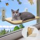 thumbnail image 1 of Percha inalámbrica para ventana de gato, hamaca plegable para ventana de gato con 4, 1 of 8