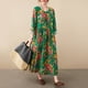 thumbnail image 5 of Vestido floral suelto vintage para mujer Vestido de fiesta con bolsillos de manga larga para otoñ Romacci Vestido de mujer, 5 of 7