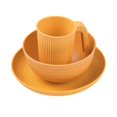 thumbnail image 3 of Camping Utensils Set for 1 Portable Wheat Straw Mess Kit with Bowl Plate Cup Fork Knife Spoon Outdoor Tableware & Picnicware, 3 of 3