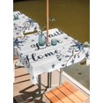 thumbnail image 2 of Outdoor Tablecloths with Umbrella Hole & Zipper, Farmhouse 54x54 Inch Square Tablecloths, Blue Country Texas Star Vintage Berries Wooden Waterproof Table Cloth, Patio/Pool/Picnic Table Covers, 2 of 8