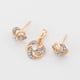 thumbnail image 5 of Set Collar, Dije Y Aretes Flor Roseta Swarovski Oro Laminado, 5 of 10