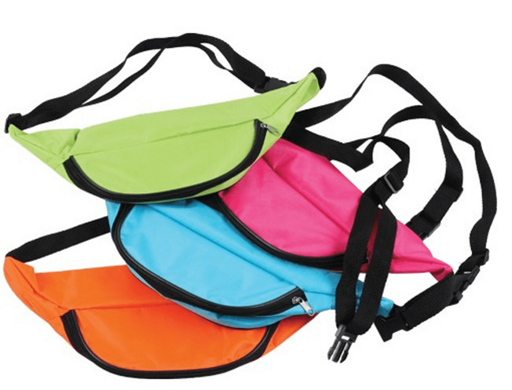 neon orange fanny pack