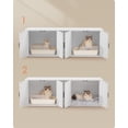 thumbnail image 3 of FEANDREA Mueble Arenero, mueble para caja de arena, 57,2 x 19,1 x 19,7 pulgadas, colorBlanco, 3 of 6